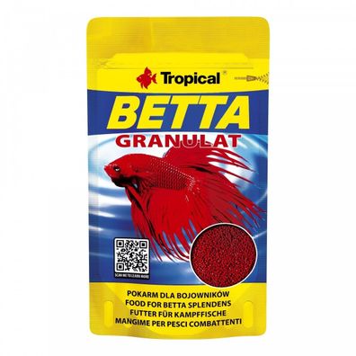 Tropical Betta Granulat 10g - granuliertes Hauptfutter für Kampffische Aquarium