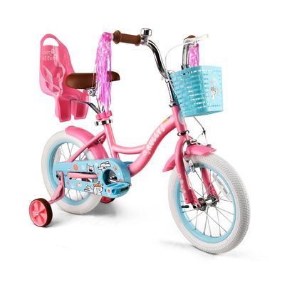 Rully Kinderfahrrad 12/14/16 Zoll Bike - höhenverstellbar, Rücktrittbremse, tützräder