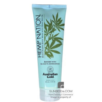 Australian Gold/ Hemp Nation Body Wash "Sea Salt&Sandalwood" 235ml/ Duschgel