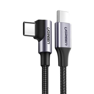 Ugreen USB-C zu USB-C Kabel, 90° Winkel, 60W Schnellladefunktion, 3A Stromstärke
