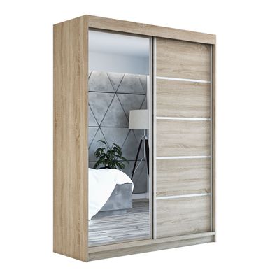Moderner Schwebetürenschrank GAP - 120 cm breit