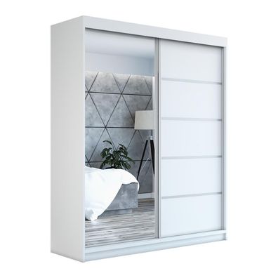 Moderner Schwebetürenschrank GAP 180 cm - geräumig und stilvoll