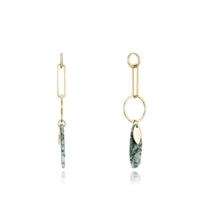 Luxury gold-plated earrings with Air pendants 52002E09012
