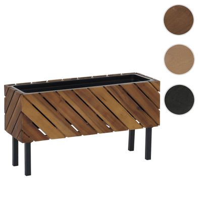 Pflanzkasten HWC-P87, Blumen-/Pflanzkübel , In-/Outdoor Akazie Holz FSC® 36x62x22cm