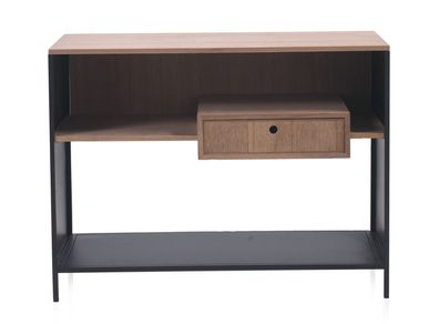 Anrichte aus Eschenholz mit Schublade und Metallsockel