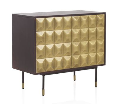 Sideboard mit 2 Türen aus massivem Mangoholz