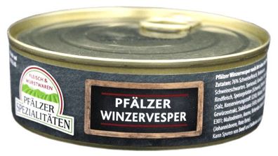 Pfälzer Spezialitäten Winzervesper Vollkonserve 200g Dose
