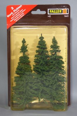 Faller H0 1441 Bäume Tannen Nordische Fichten (3 Stück) je 15cm NEU OVP