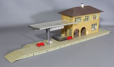 Faller H0 B-107 Bahnhof Neukirch / Schönblick 50er/60er GEBAUT