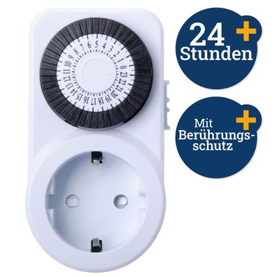 Analog Zeitschaltuhr Indoor 24 Stunden Haushalt Elektrobedarf Filmer 20862