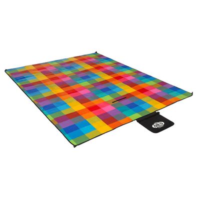 NILS CAMP Picknickdecke 250 × 200 cm Multi Outdoor Decke Camping Strand