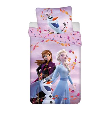 Disney Frozen Baumwolle Bettwäsche Bettbezug 140x200 cm & Kissenbezug 70x90 cm