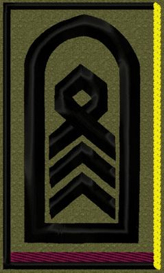 Bundeswehr Rangabzeichen mit Litze in Waffenfarbe, Oberstabsfeldwebel, Spieß