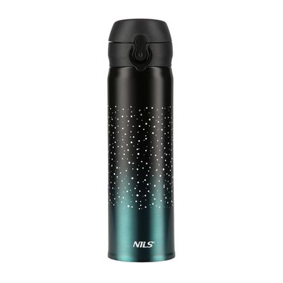 NILS Thermobecher Meerblau 500 ml Kaffeebecher für Arbeit Reise Freizeit