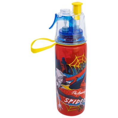 Spiderman Sprüh-Trinkflasche 575 ml Kinder Wasserflasche, Sportflasche