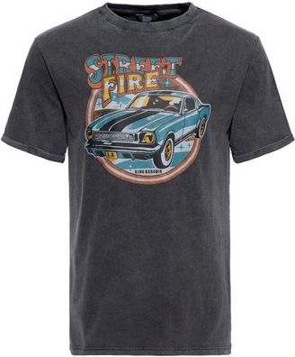 King Kerosin T-Shirt Enzym Acidwash "Street Fire" KKI41058