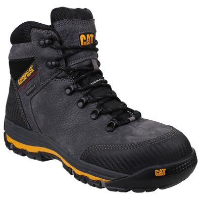 CAT Workwear Herren Ballerina Leder Grau EU 45