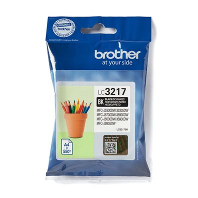 Brother Original LC-3217BK Druckerpatrone schwarz 550 Seiten (LC3217BK)