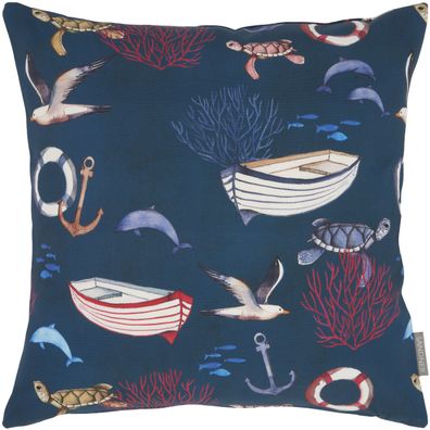Kissenbezug 50 x 50 Kissenhülle Outdoor Dekokissen Maritim Ozean Made in Germany