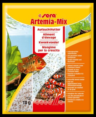 5x Sera Artemia-Mix 18g - Aufzuchtfutter mit hoher Schlupfrate Aquarium Aufzucht