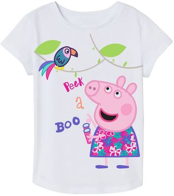 Peppa Pig T-Shirt für Mädchen Größe 92 Peppa Wutz Oberteil für Kinder Bekleidung