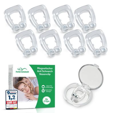 8x Nasenspreizer Gegen Schnarch - Nasenclip für besseres Atmen & ruhigen Schlaf Nacht