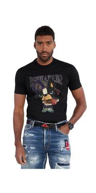 Dsquared2 Ciros Game Time T Shirt Schwarz Herren