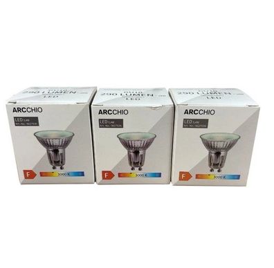 3x Arcchio LED GU10 Lampe ´Gu10 3,4W´ aus Glas (GU10) - Leuchtmittel LED-Lampe