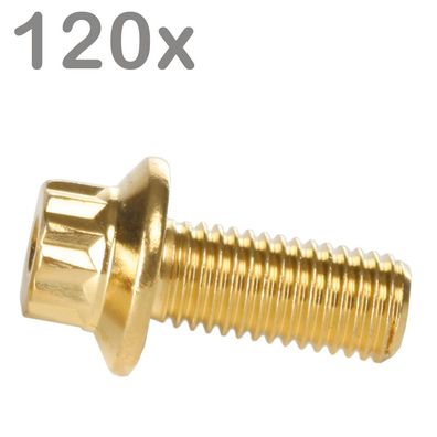 120 Felgenschrauben M7x16 Edelstahl Goldlook Für BBS Rial Schmidt O.Z. Dynatech