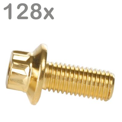 128 Felgenschrauben M7x16 Edelstahl Goldlook Für BBS Rial Schmidt O.Z. Dynatech