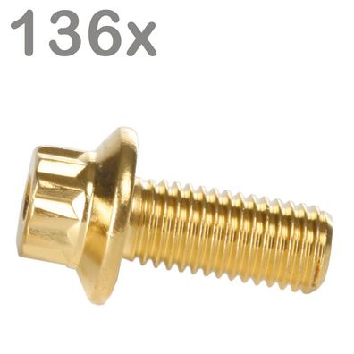 136 Felgenschrauben M7x16 Edelstahl Goldlook Für BBS Rial Schmidt O.Z. Dynatech
