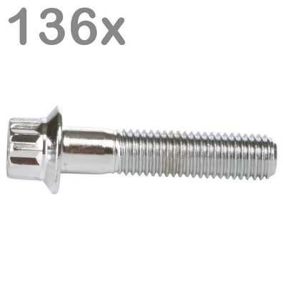 136 Felgenschrauben M7x32 Stahl Verchromt Für BBS Rial Schmidt O.Z. Dynatech Carline