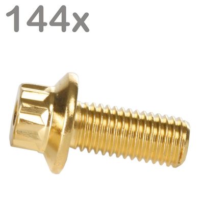 144 Felgenschrauben M7x16 Edelstahl Goldlook Für BBS Rial Schmidt O.Z. Dynatech