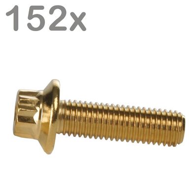 152 Felgenschrauben M7x24 Stahl Goldlook Für BBS Rial Schmidt O.Z. Dynatech Carline