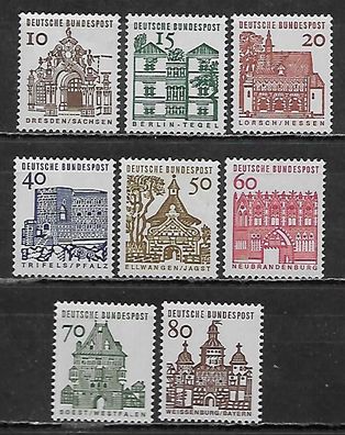 BRD postfrisch Michel-Nummer 454-461