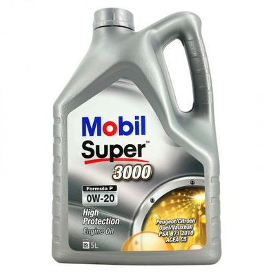 Mobil Super 3000 Formula P 0W-20 5 Liter