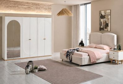 Schlafzimmer set: Bett, 2X Nachttische, Kleiderschrank