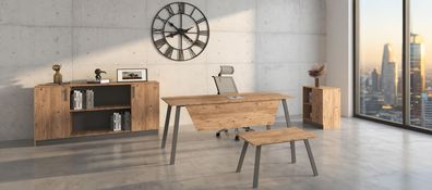 Funktionales Möbel Set für Ihr Büro Schreibtisch Konsole Couchtisch