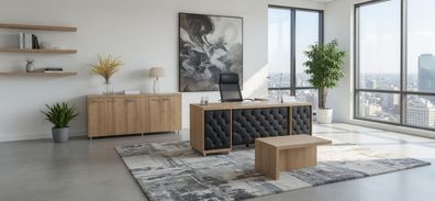 Modernes Arbeitszimmer Set Schreibtisch Couchtisch und Konsole