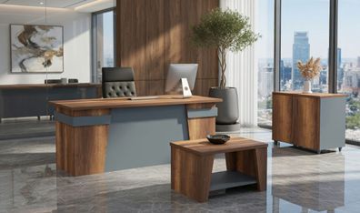 Elegantes Schreibtisch Set mit Sideboard und Couchtisch