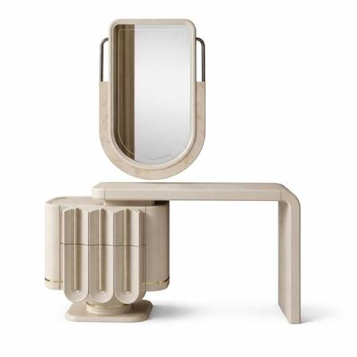 Stilvoller Schlafzimmer Set Schminktisch mit Spiegel Luxuriöser Design