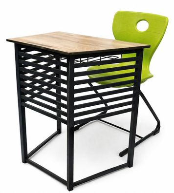 Modernes Schulmöbel Set mit stabiler Schulbank und ergonomischem Stuhl