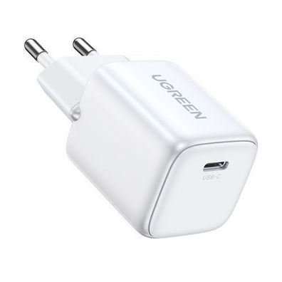 Leistungsstarkes 30W USB-C GaN Schnellladegerät - Ugreen Nexode Mini Weiß