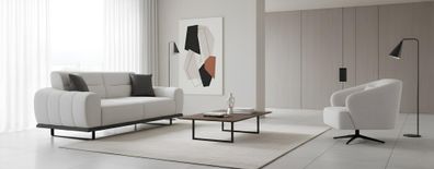 Stilvolles 3-Sitzer Sofa Set mit Sessel für zeitgemäße Einrichtung