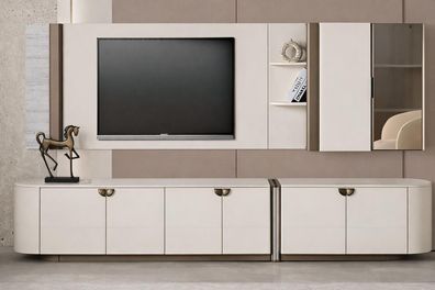 Wohnzimmer-Set mit großer und kleiner Panorama-Paneele, TV-Set
