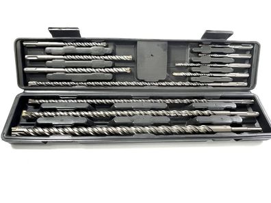 Hammerbohrer Bohrer Betonbohrer 11 tlg SDS Plus doppelter Wendel+ Kreuz Quadro