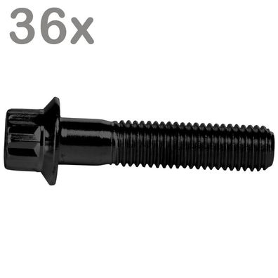 36 Felgenschrauben M7x32 Stahl Schwarz Für BBS Rial Schmidt O.Z. Dynatech Carline