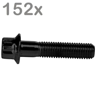 152 Felgenschrauben M7x32 Stahl Schwarz Für BBS Rial Schmidt O.Z. Dynatech Carline