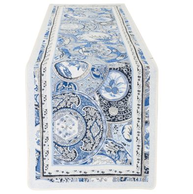 Tischläufer Gobelin 50x170 Tischdecke Maritim Sommer Sensha Bleu aus Frankreich
