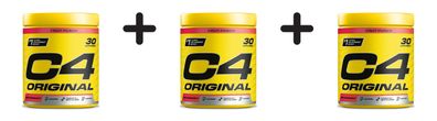 3 x Cellucor C4 Original (30 serv) Fruit Punch